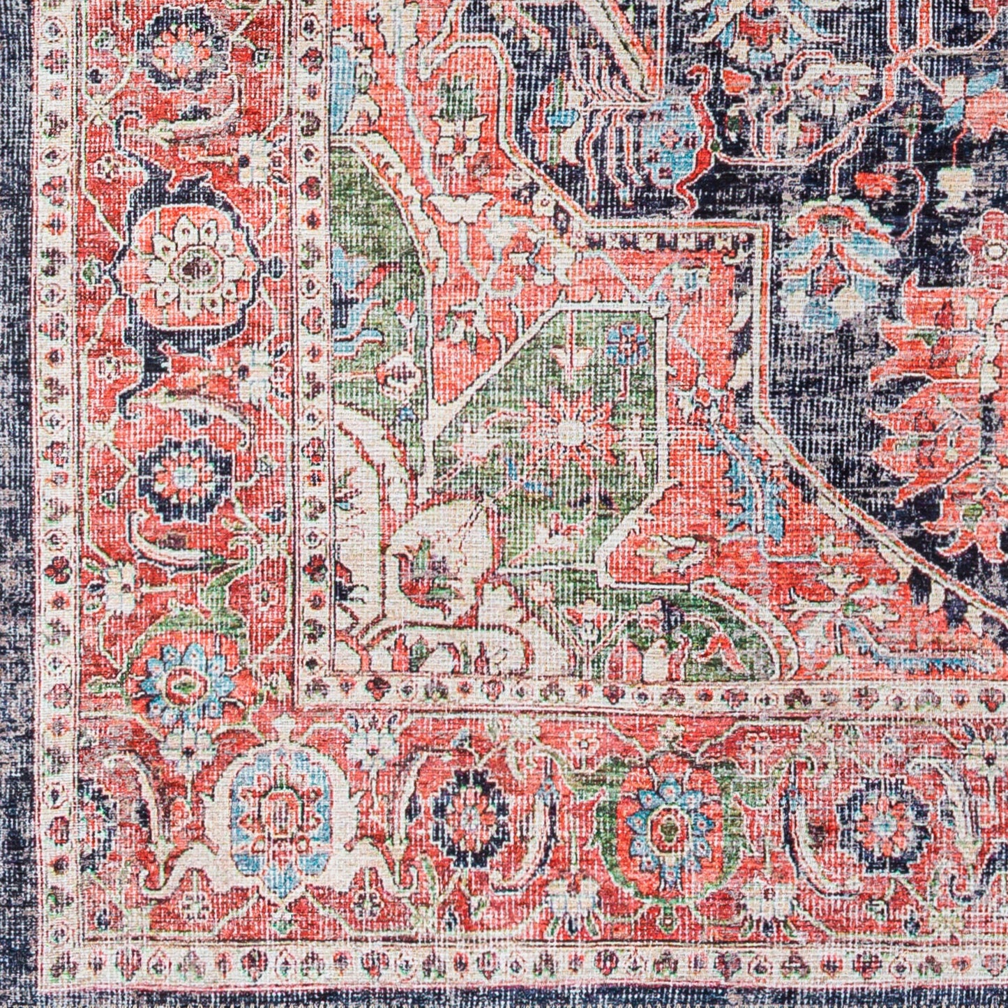 Tahmis THI-2712 9' x 12' Machine Woven Washable Area Rug