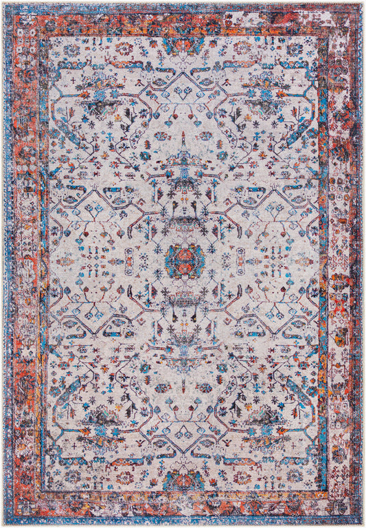 Tahmis THI-2713 6' x 9' Machine Woven Washable Area Rug