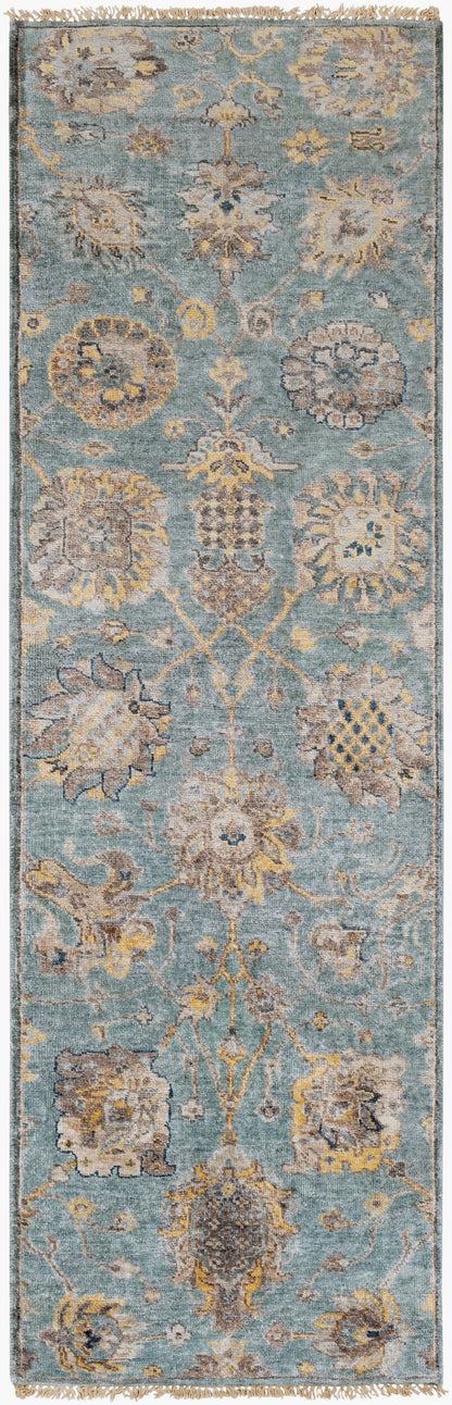 Theodora THO-3006 8ft Runner Handmade Faux Silk Runner Rug