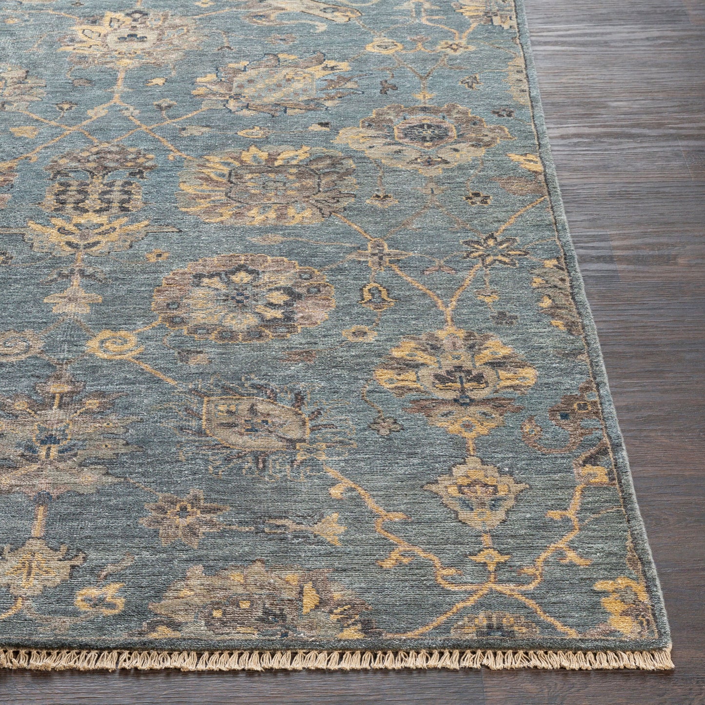 Theodora THO-3006 2' x 3' Handmade Faux Silk Accent Rug