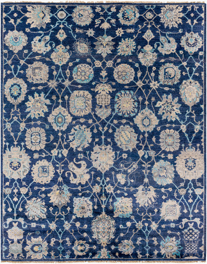 Theodora THO-3007 8' x 10' Handmade Faux Silk Area Rug