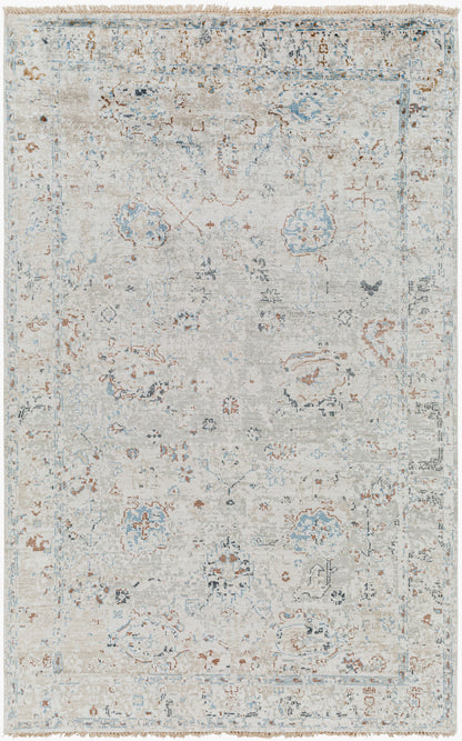 Theodora THO-3008 2' x 3' Handmade Faux Silk Accent Rug