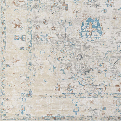 Theodora THO-3008 2' x 3' Handmade Faux Silk Accent Rug