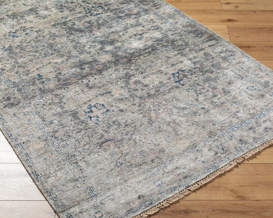 Theodora THO-3009 9' x 12' Handmade Faux Silk Area Rug