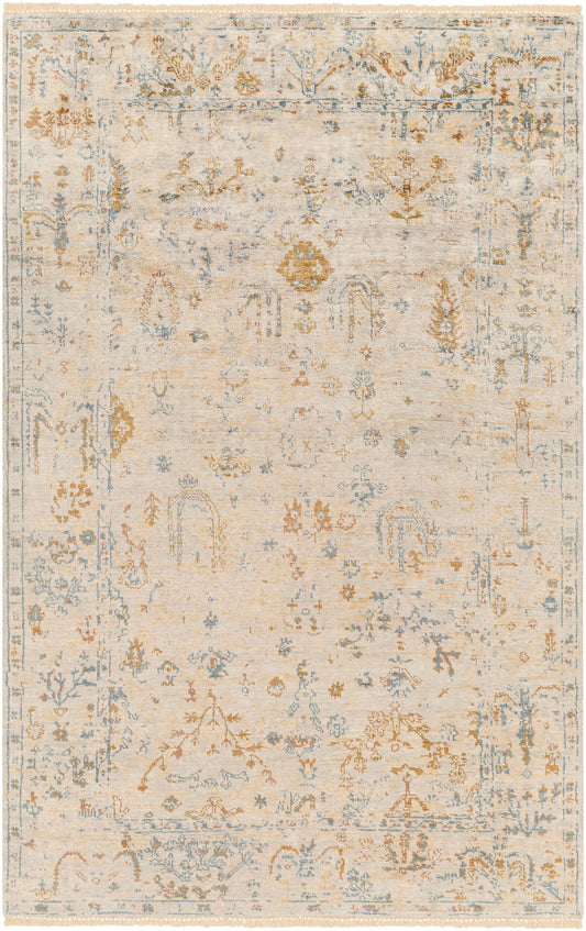 Theodora THO-3010 6' x 9' Handmade Faux Silk Area Rug