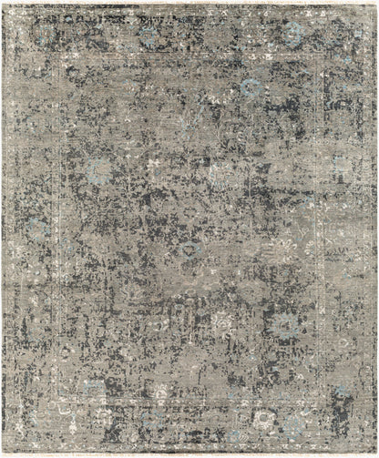 Alfombra de seda sintética hecha a mano Theodora THO-3011 de 2,44 m x 3,05 m