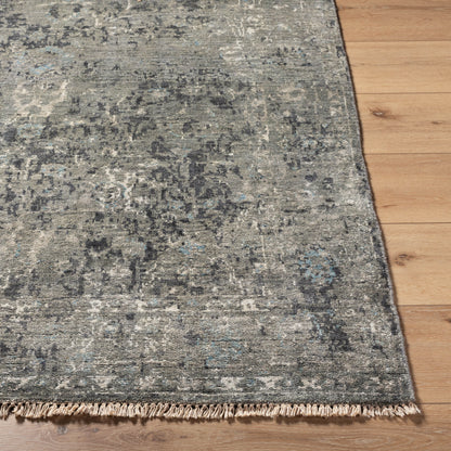 Theodora THO-3011 2' x 3' Handmade Faux Silk Accent Rug