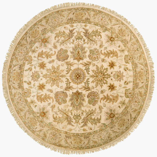 Alfombra redonda de lana hecha a mano Timeless TIM-7910 de 2,4 m