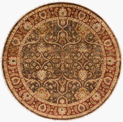Alfombra redonda de lana hecha a mano Timeless TIM-7920 de 2,4 m