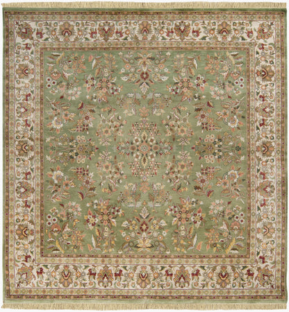 Taj Mahal TJ-101 8ft Square Handmade Wool Area Rug