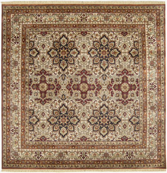 Taj Mahal TJ-11 8ft Square Handmade Wool Area Rug