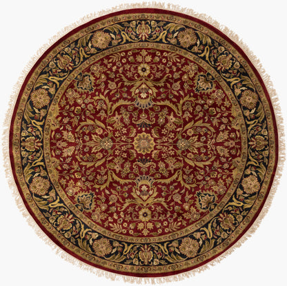 Alfombra redonda de lana Taj Mahal TJ-1143 de 2,4 m, hecha a mano