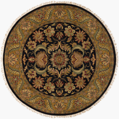Taj Mahal TJ-309 8ft Round Handmade Wool Area Rug