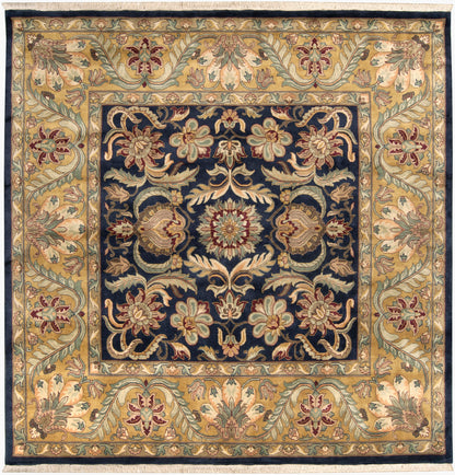 Taj Mahal TJ-309 8ft Square Handmade Wool Area Rug
