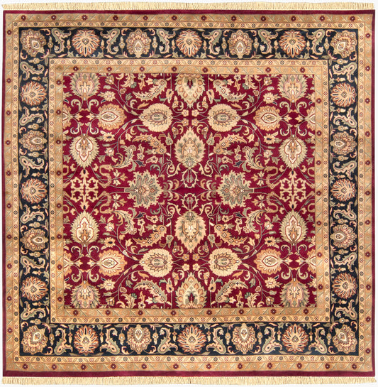 Taj Mahal TJ-6575 8ft Square Handmade Wool Area Rug