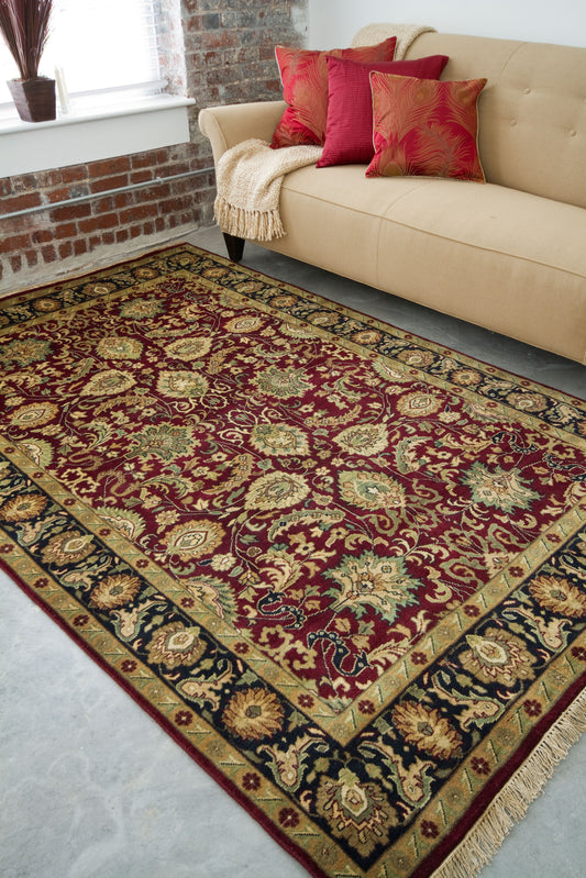 Taj Mahal TJ-6575 8ft Square Handmade Wool Area Rug
