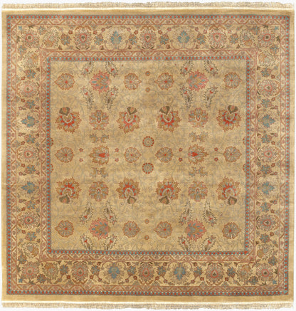 Taj Mahal TJ-826 8ft Square Handmade Wool Area Rug