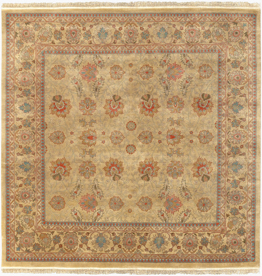 Taj Mahal TJ-826 8ft Square Handmade Wool Area Rug