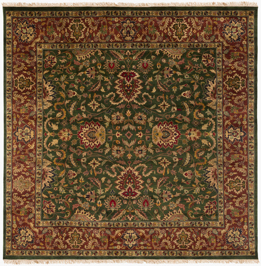 Taj Mahal TJ-837 8ft Square Handmade Wool Area Rug