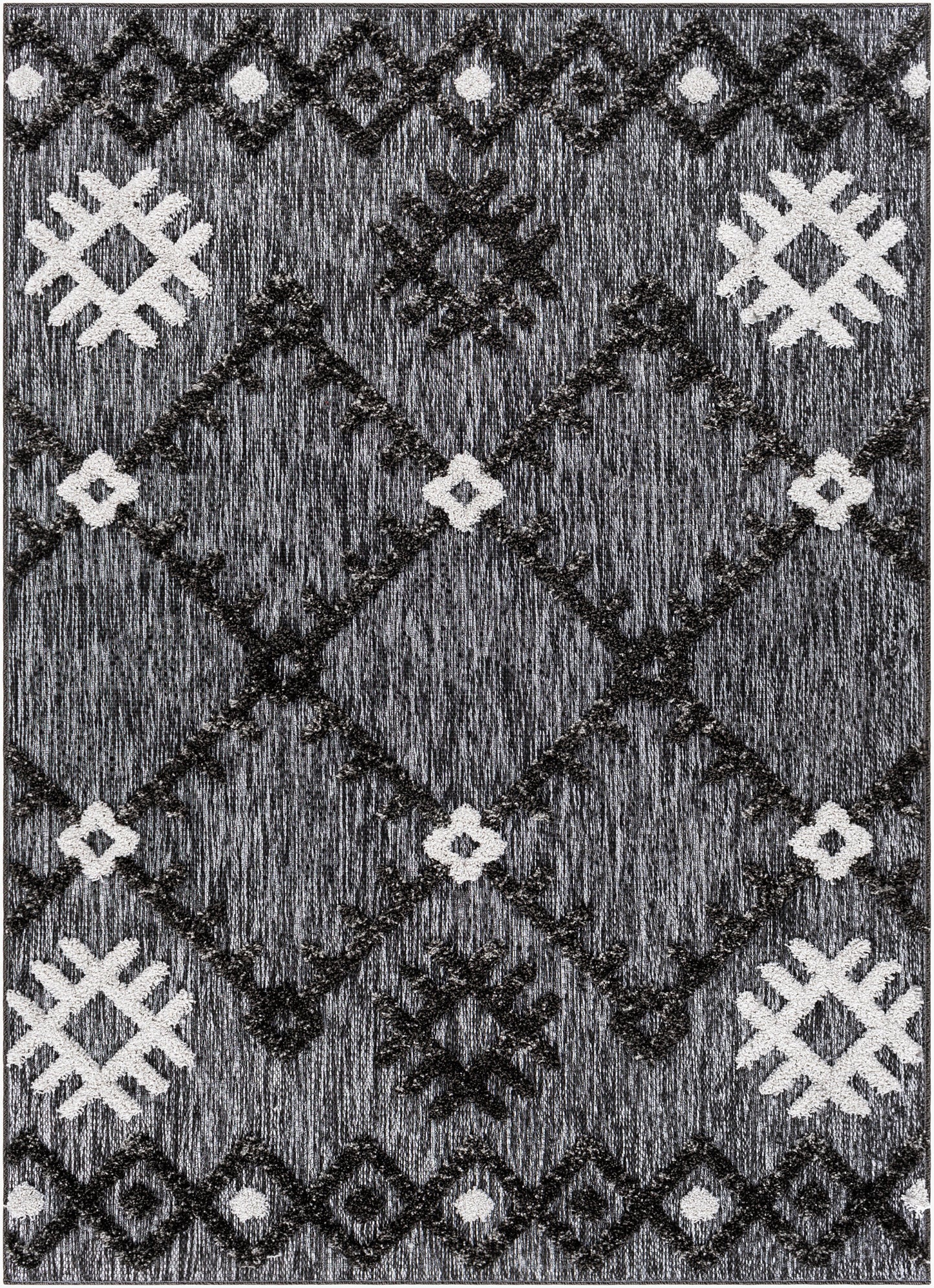 Alfombra Toledo TLD-2304 de 1,52 m x 2,13 m, tejida a máquina, para interior y exterior