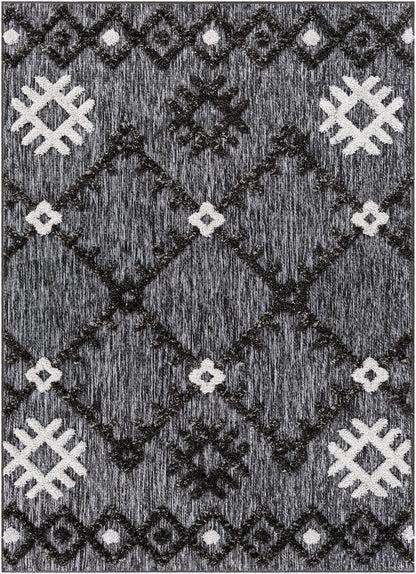 Alfombra Toledo TLD-2304 de 1,52 m x 2,13 m, tejida a máquina, para interior y exterior
