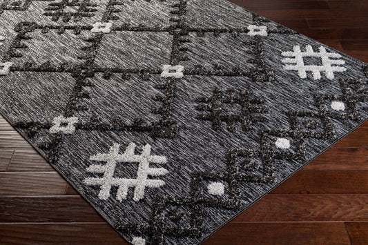 Alfombra Toledo TLD-2304 de 1,52 m x 2,13 m, tejida a máquina, para interior y exterior
