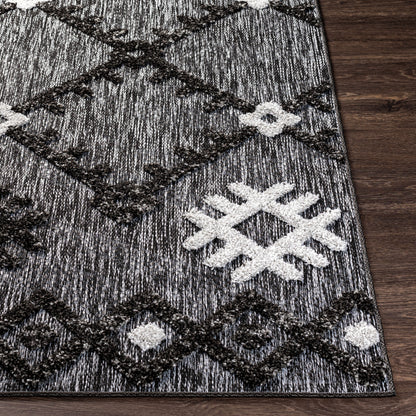 Alfombra Toledo TLD-2304 de 1,52 m x 2,13 m, tejida a máquina, para interior y exterior