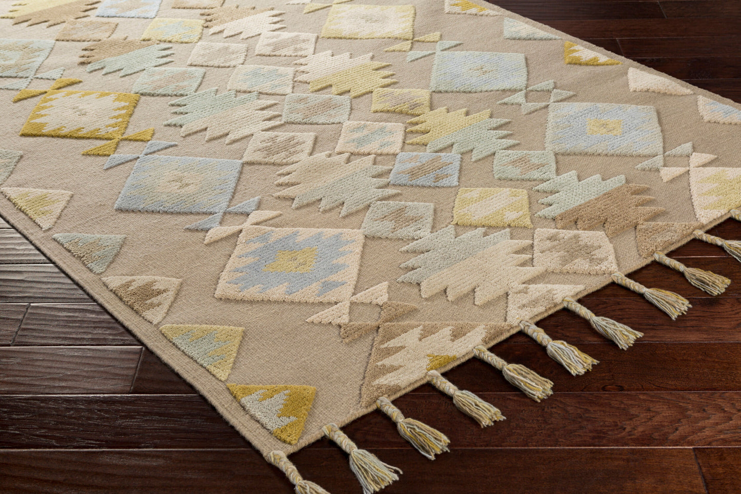 Tallo TLL-3000 2' x 3' Handmade Wool Accent Rug