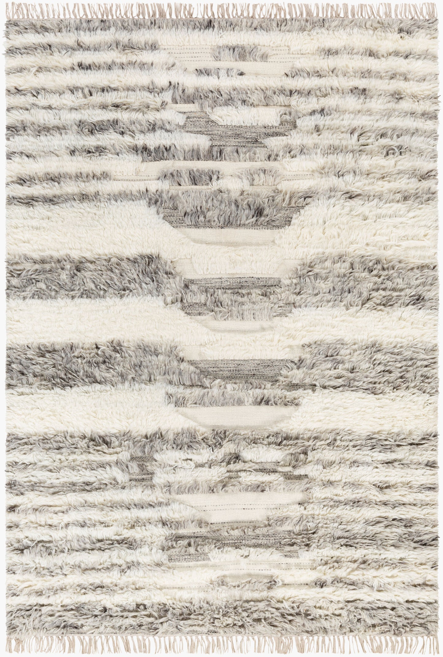 Alfombra decorativa de lana hecha a mano Tulum TMU-2300 de 2' x 3'