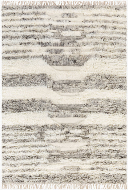 Alfombra decorativa de lana hecha a mano Tulum TMU-2300 de 2' x 3'