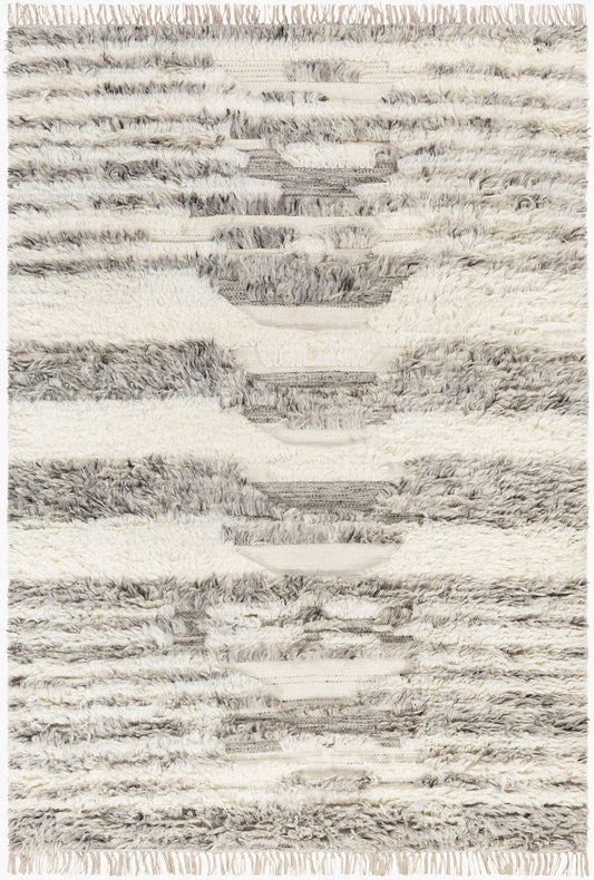 Alfombra decorativa de lana hecha a mano Tulum TMU-2300 de 2' x 3'