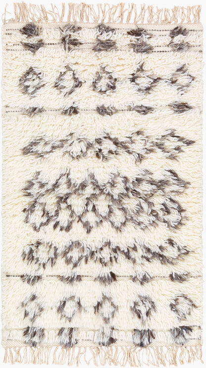 Alfombra decorativa de lana hecha a mano Tulum TMU-2303 de 2' x 3'