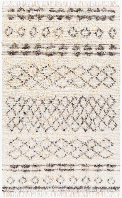 Alfombra de lana hecha a mano Tulum TMU-2303 de 1,52 m x 2,13 m