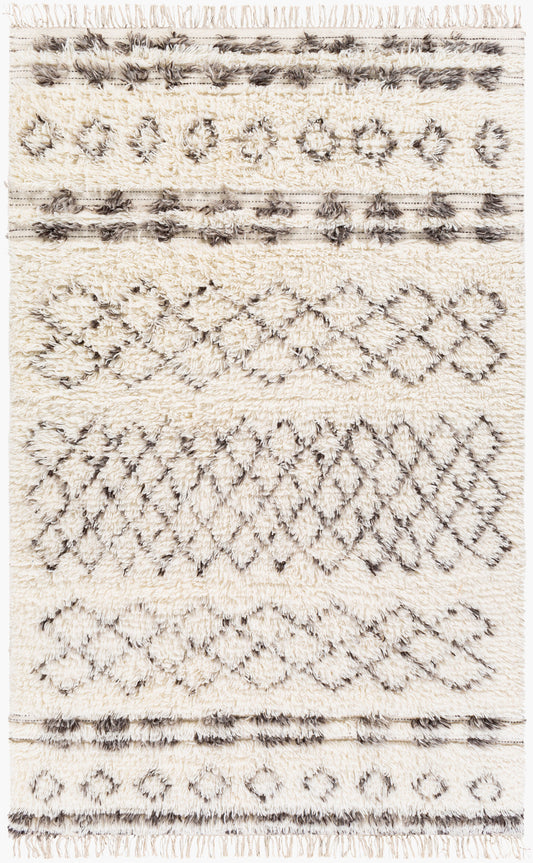 Alfombra de lana hecha a mano Tulum TMU-2303 de 1,52 m x 2,13 m