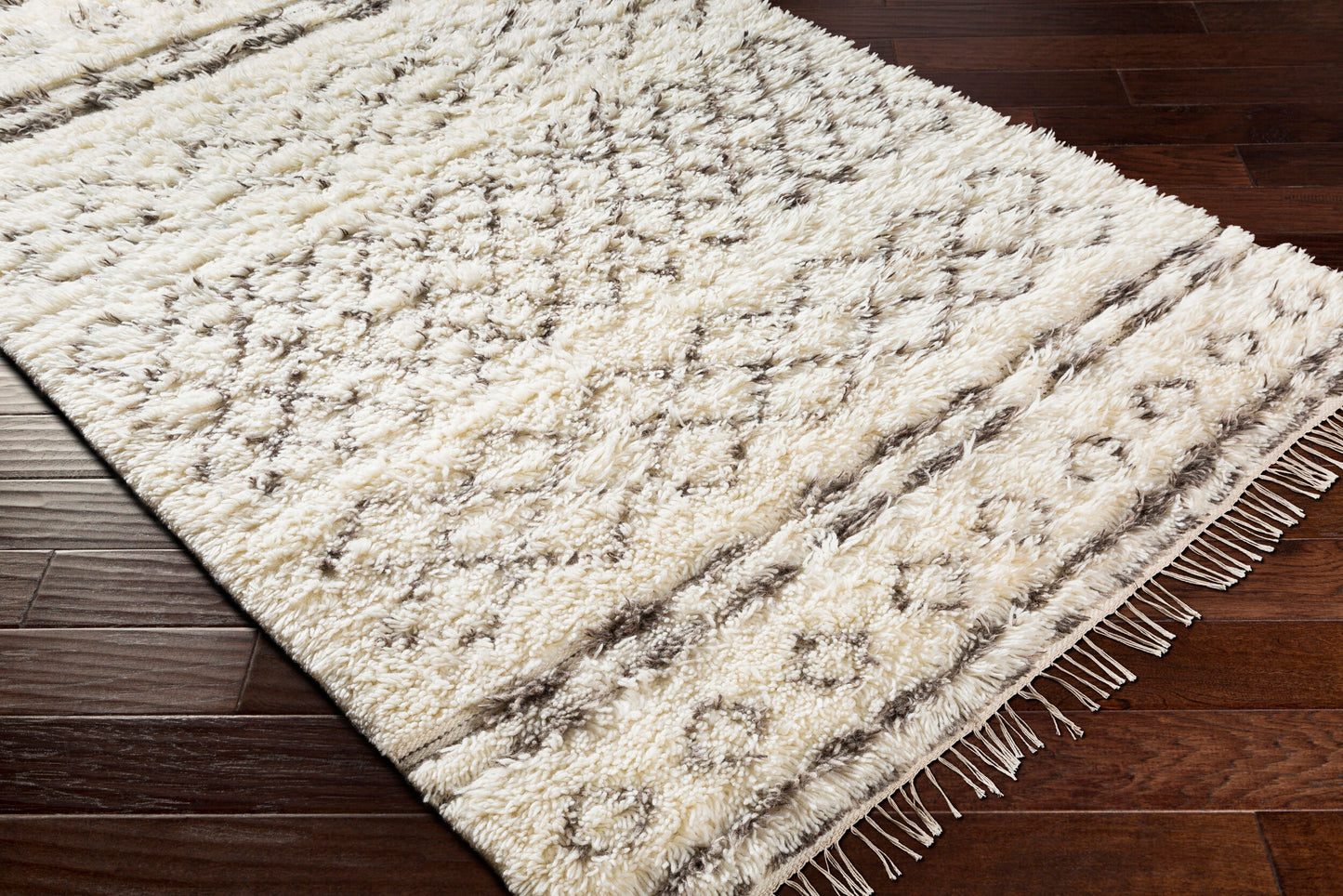 Alfombra decorativa de lana hecha a mano Tulum TMU-2303 de 2' x 3'