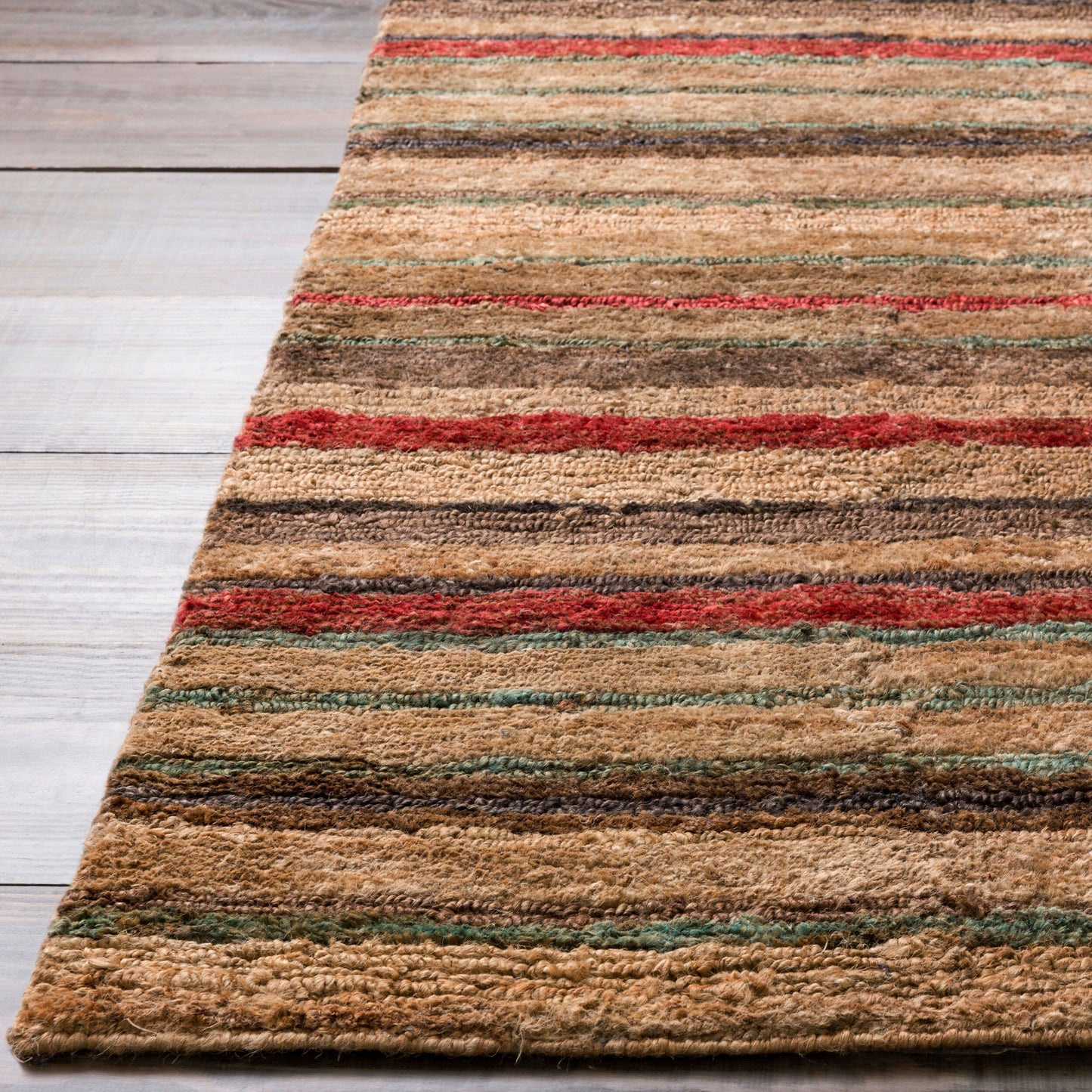 Alfombra de yute hecha a mano Trinidad TND-1120 de 8' x 11'