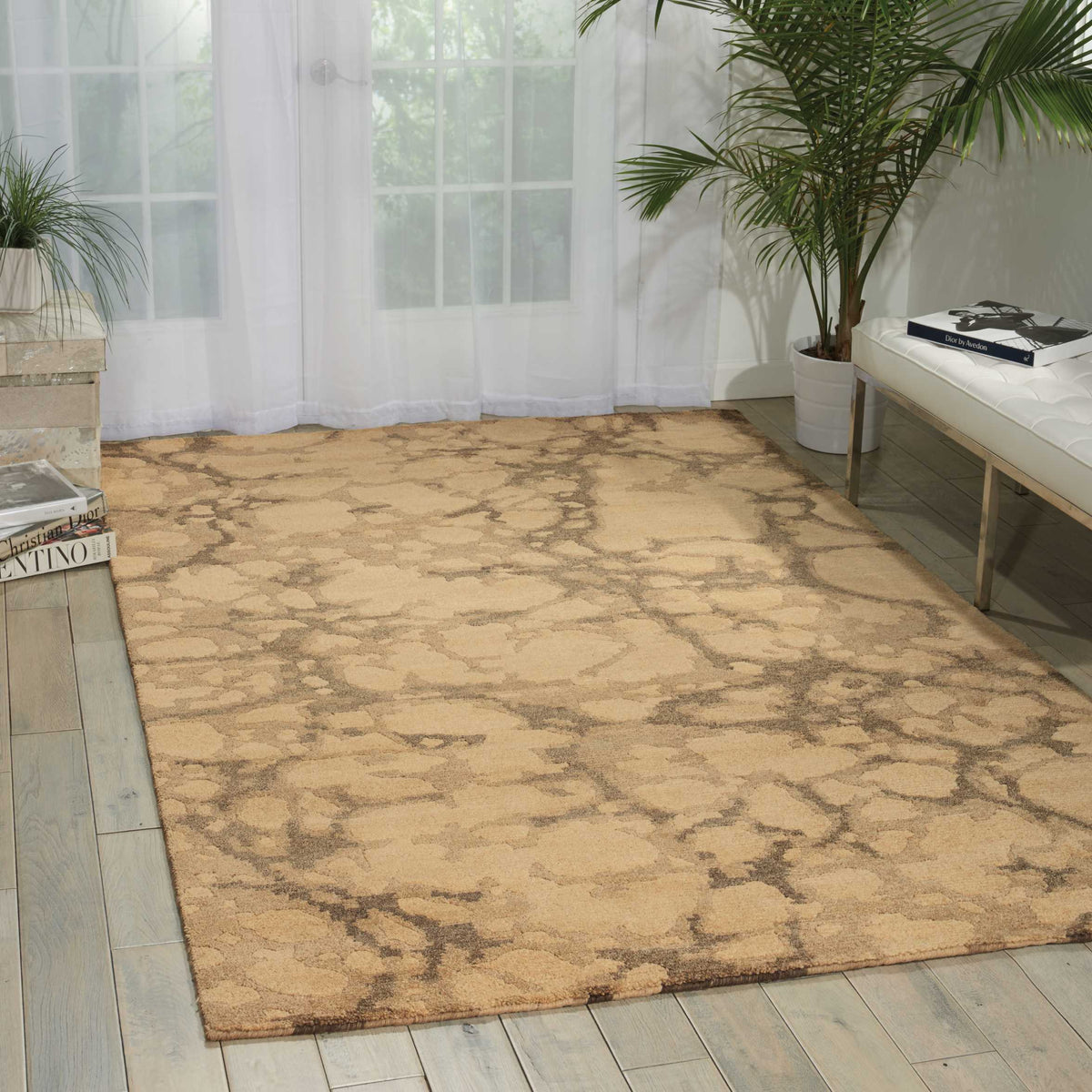 Tahoe Modern MTA01 Linen/Grey Knotted Rug