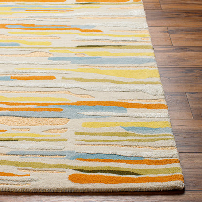 Tallin TNL-2303 Alfombra de área hecha a mano de 5' x 7'