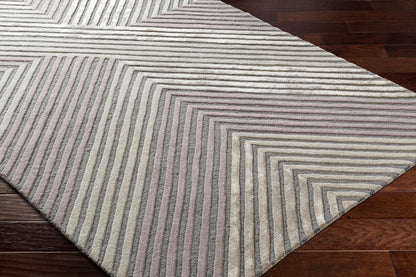 Tallin TNL-2304 Alfombra de área hecha a mano de 5' x 7'