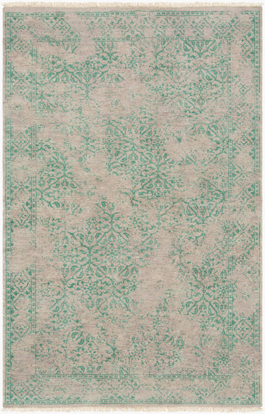 Alfombra de lana Transcendent TNS-9011 de 1,52 m x 2,74 m, hecha a mano
