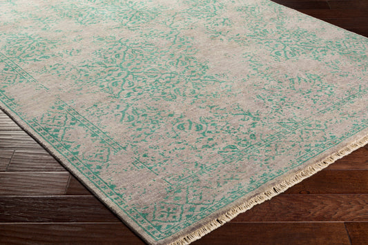 Alfombra de lana Transcendent TNS-9011 de 1,52 m x 2,74 m, hecha a mano