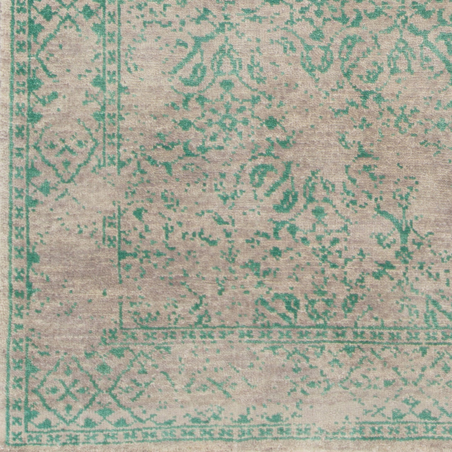 Alfombra de lana Transcendent TNS-9011 de 1,52 m x 2,74 m, hecha a mano