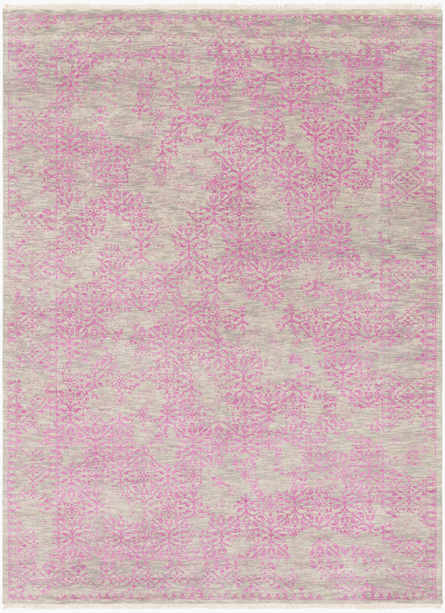 Alfombra de lana Transcendent TNS-9012, hecha a mano, de 2,68 m x 3,55 m
