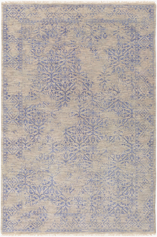 Alfombra de lana Transcendent TNS-9013 de 1,52 m x 2,74 m, hecha a mano