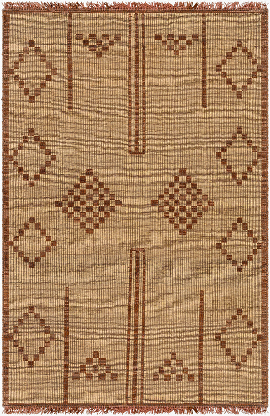 Alfombra decorativa Touareg TOG-2302 de 2' x 3' hecha a mano