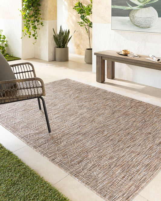 Terrace TRC-2304 6' x 9' Machine Woven Indoor/Outdoor Area Rug