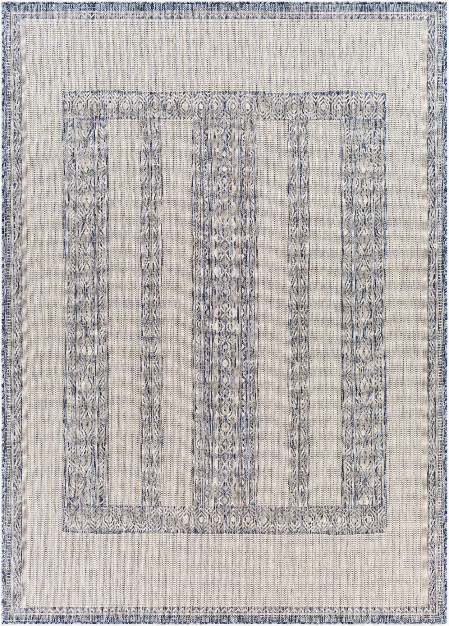 Alfombra Tuareg TRG-2302 de 1,83 m x 2,74 m, tejida a máquina, para interior y exterior