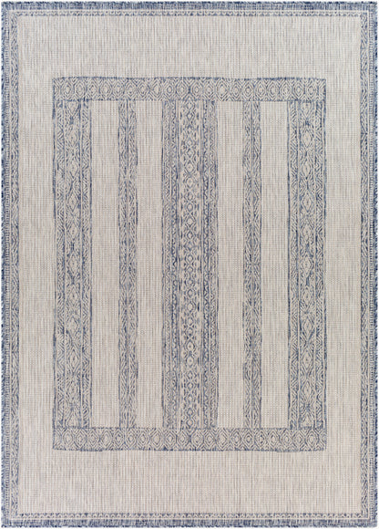Alfombra Tuareg TRG-2302 de 1,83 m x 2,74 m, tejida a máquina, para interior y exterior