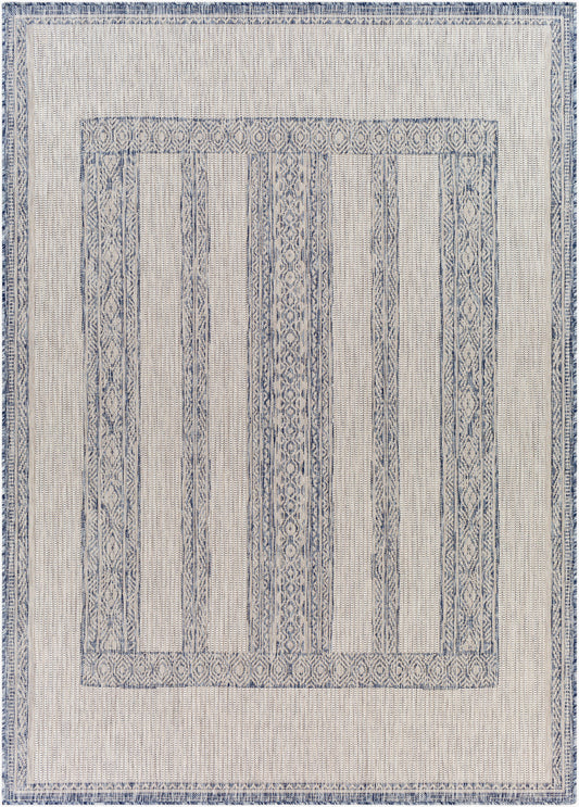 Alfombra Tuareg TRG-2302 de 1,83 m x 2,74 m, tejida a máquina, para interior y exterior