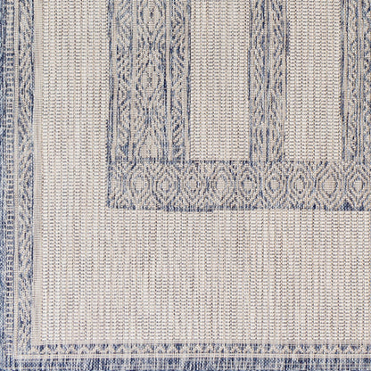 Alfombra Tuareg TRG-2302 de 1,83 m x 2,74 m, tejida a máquina, para interior y exterior